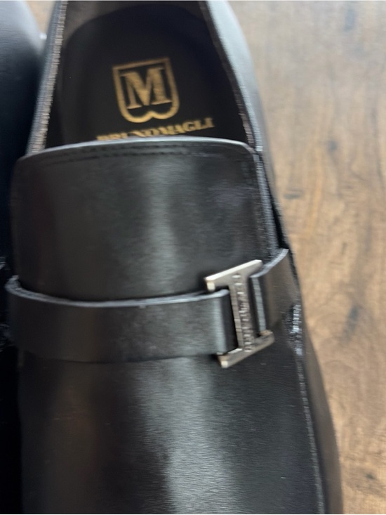 New In Original Box Bruno Magli Men\'s Pivetto Black Leather Bit Loafers Size 9 M main image 9